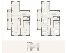 4 room Arabian ranches Baku Sea Breeze apartments With a sea view for sale, -2