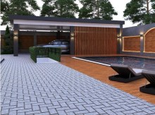 Şağanda “White Box” formatında 17 metr Hovuzu olan şəxsi villa satılır, -16