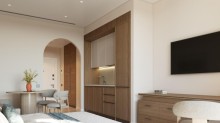 1 room Arabian Ranches Sea Breeze Studio Apartment 3D Tour, -6