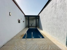 One-story 4-room house with a pool at an affordable price in Baku, -11