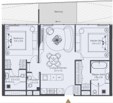 Dəniz mənzərəli 3 otaqlı mənzil satışda | Sea Breeze Panorama by Elie Saab – Qiymət və fotolar, -6